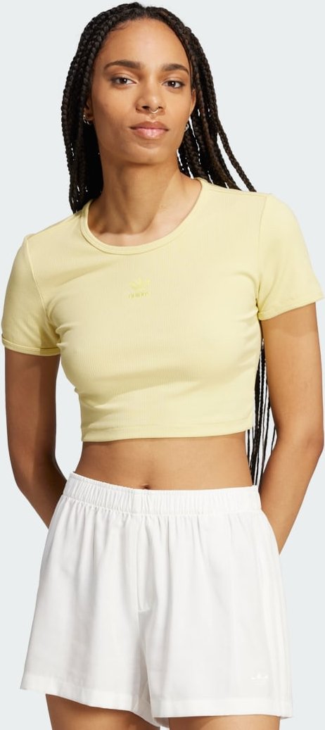 Essentials Ribbed Crop Shirt