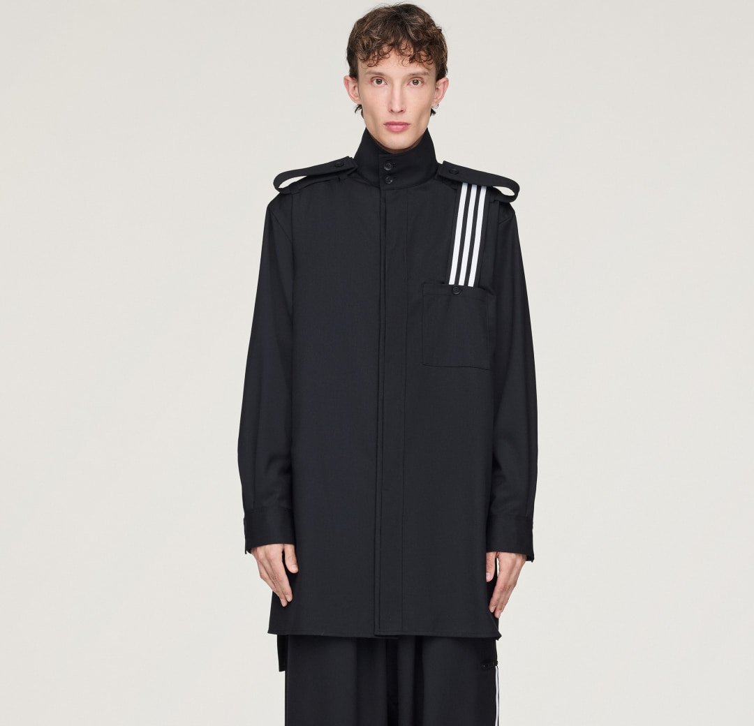 Thumbnail - Y-3 Hemdjacke aus veredeltem Wollstoff