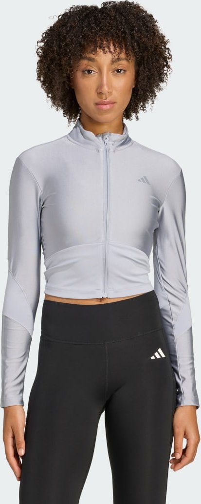 Thumbnail - Hyperglam Shine Jacke mit durchgehendem Reißverschluss