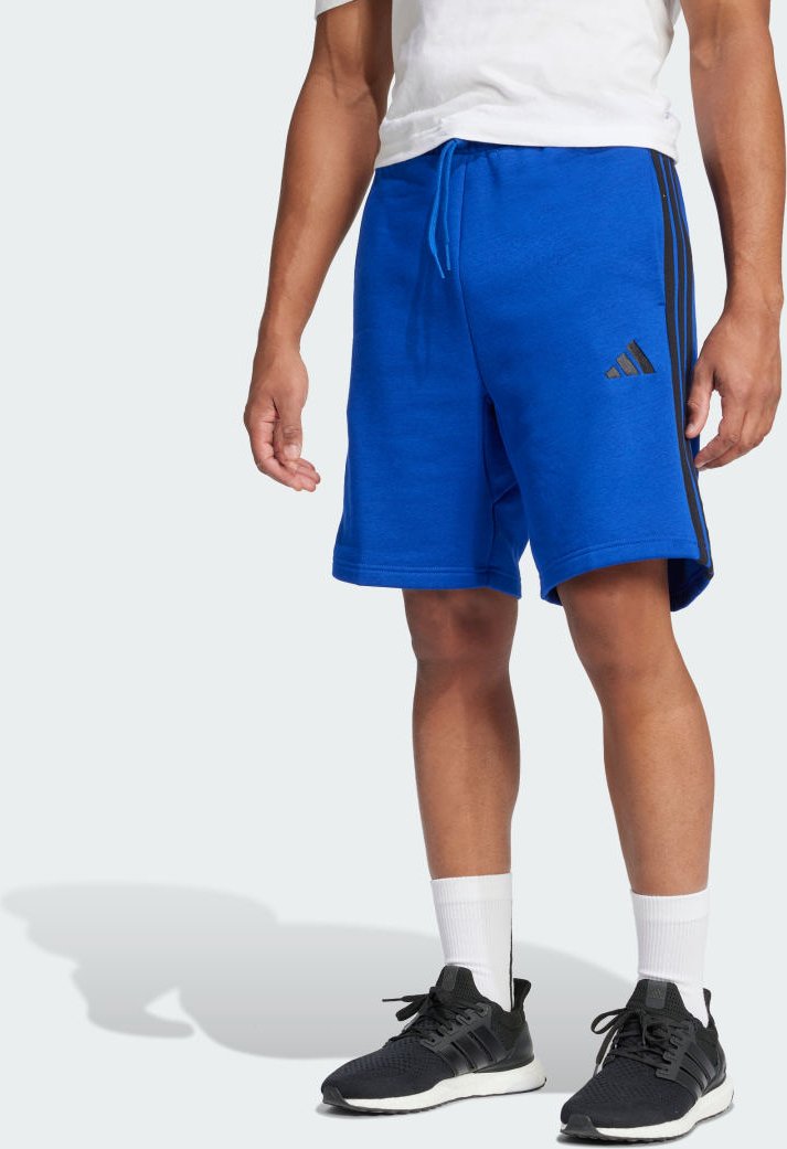 Essentials 3-Streifen Fleece Shorts