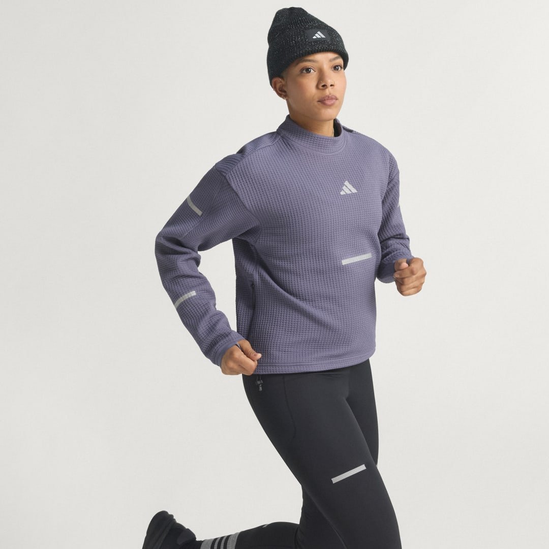 Thumbnail - Adi365 Running CLIMAWARM+ Laufshirt mit Rundhalsausschnitt