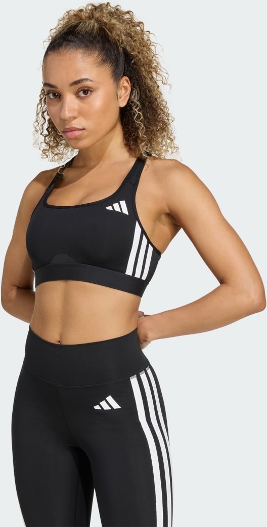 Powerreact Essentials Sport-BH mittlerer Halt 3-Streifen