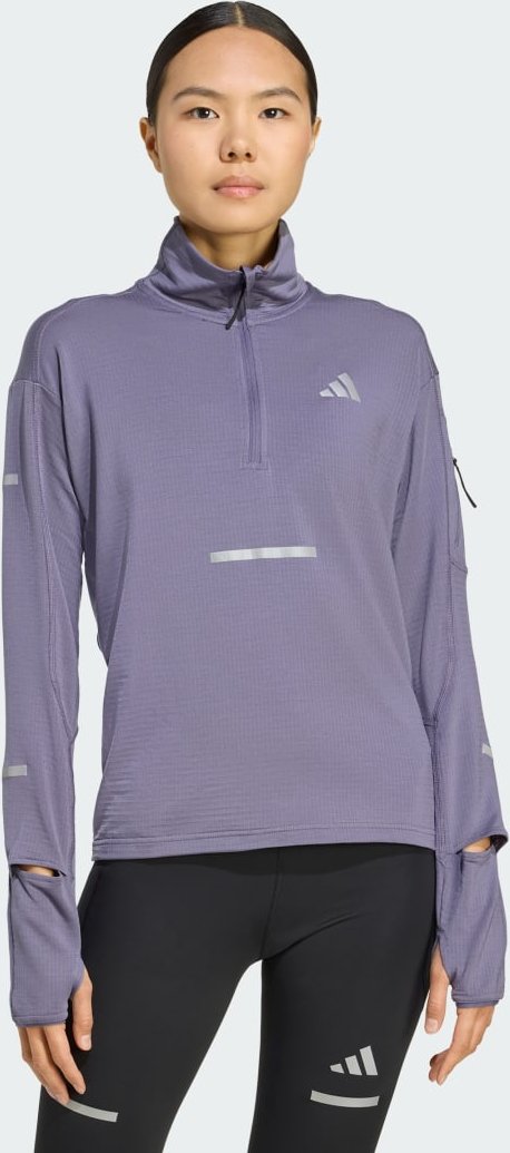 Adi365 Running CLIMAWARM+ Laufshirt mit Reißverschluss bis zur Brust