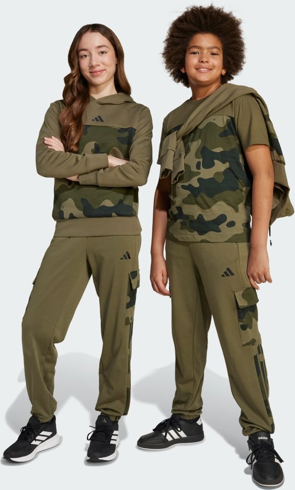 Seasonal Essentials Camo French Terry Kids Cargohose