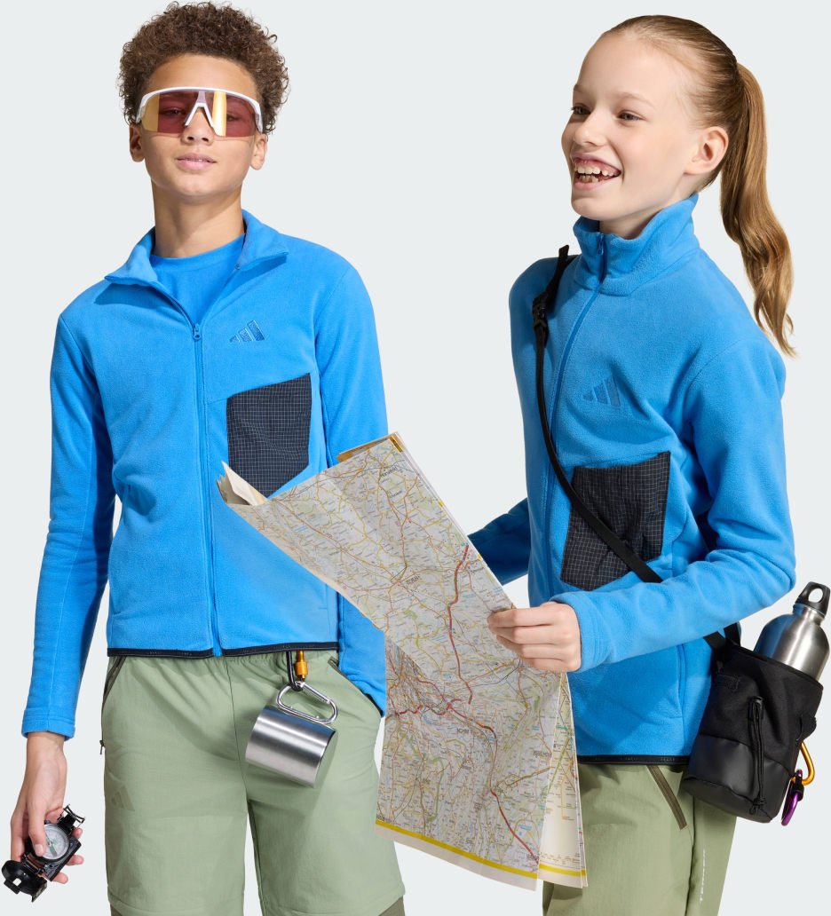 Thumbnail - Terrex Kids Multi Fleecejacke, durchgehender Reißverschluss