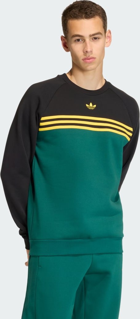 Thumbnail - CHEST STRIPES CREWNECK SWEATSHIRT
