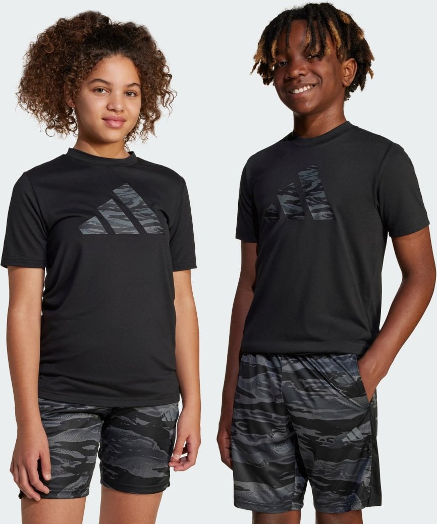 Training Essentials Camo-Print Kids T-Shirt