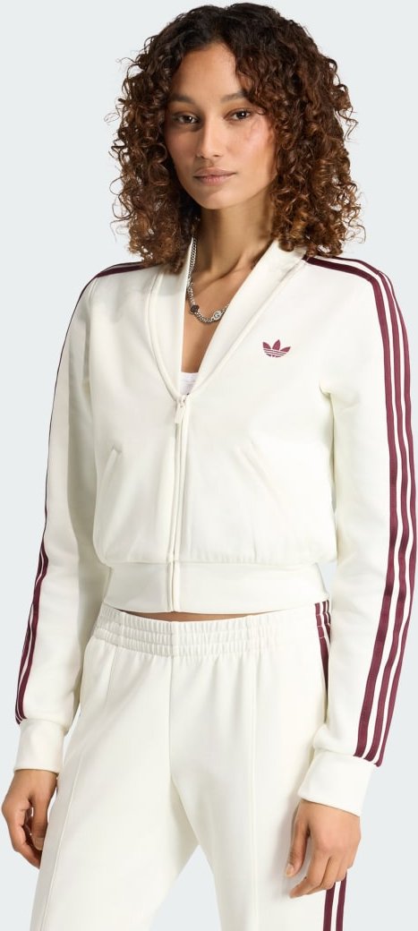 SUPERSTAR TRACK TOP MIT V-AUSSCHNITT