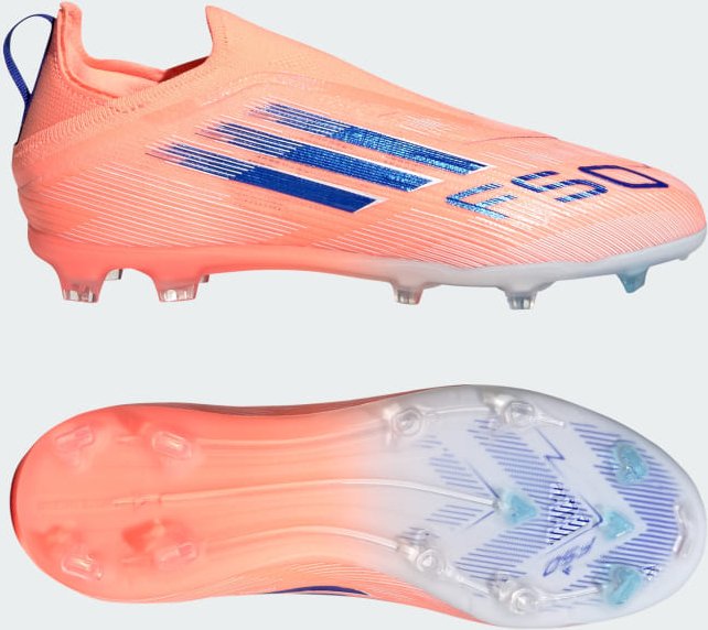 F50 Elite Kids Fußballschuh, feste Böden, ohne Schnürung