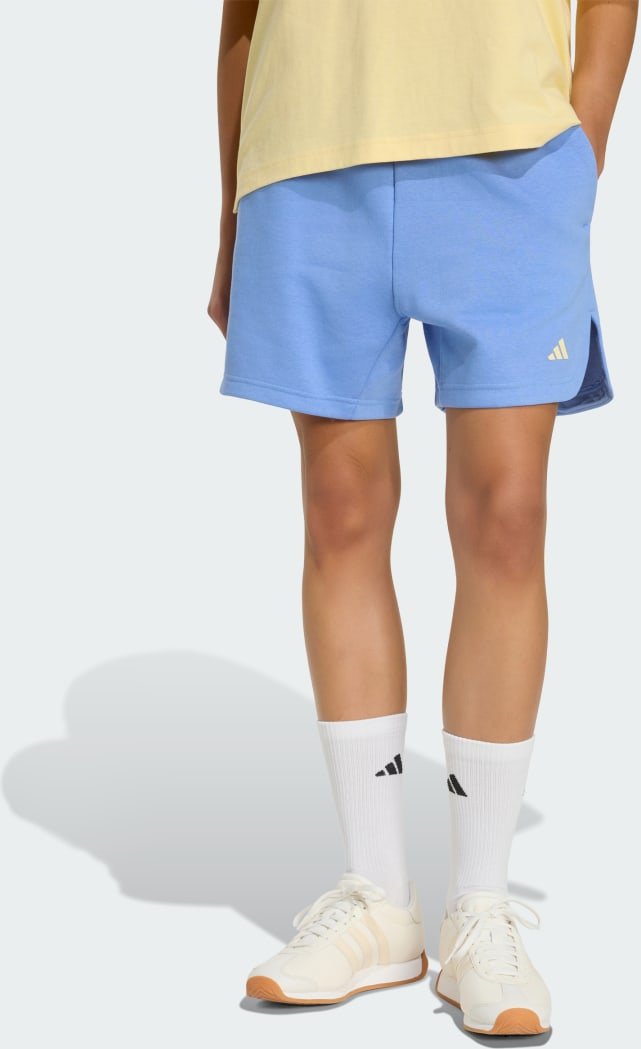 3-Streifen Studio Fleece Shorts, locker geschnitten