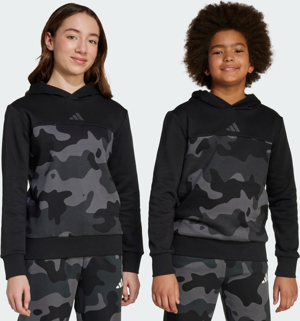 Seasonal Essentials Camouflage-Print Fleece-Hoodie Kinder