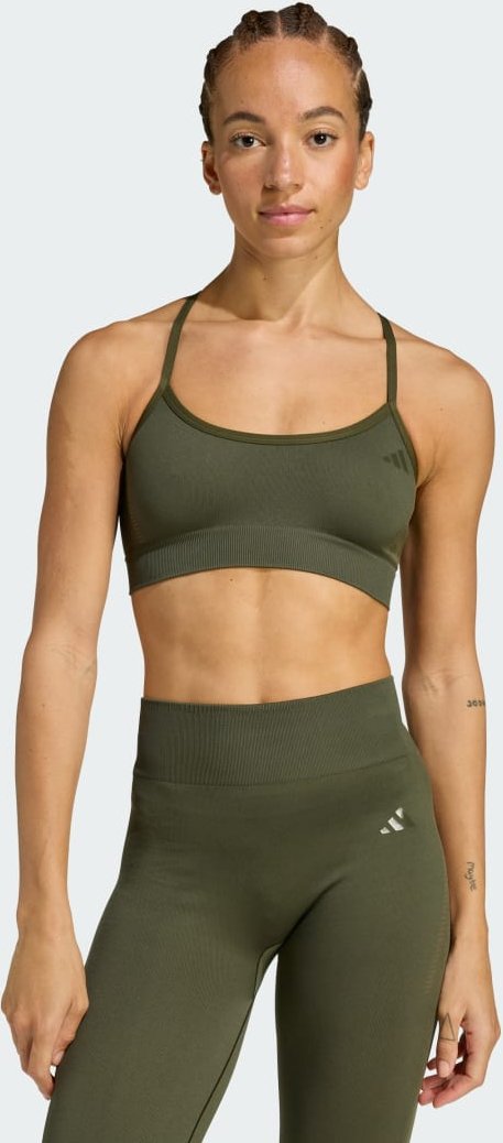 Workout Essentials leicht stützender Strick-BH