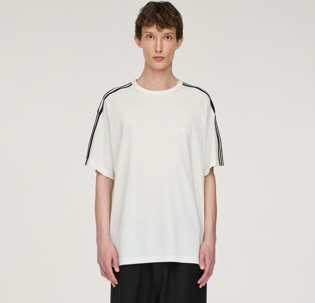 Thumbnail - Y-3 Short Sleeve Tee 3-Streifen