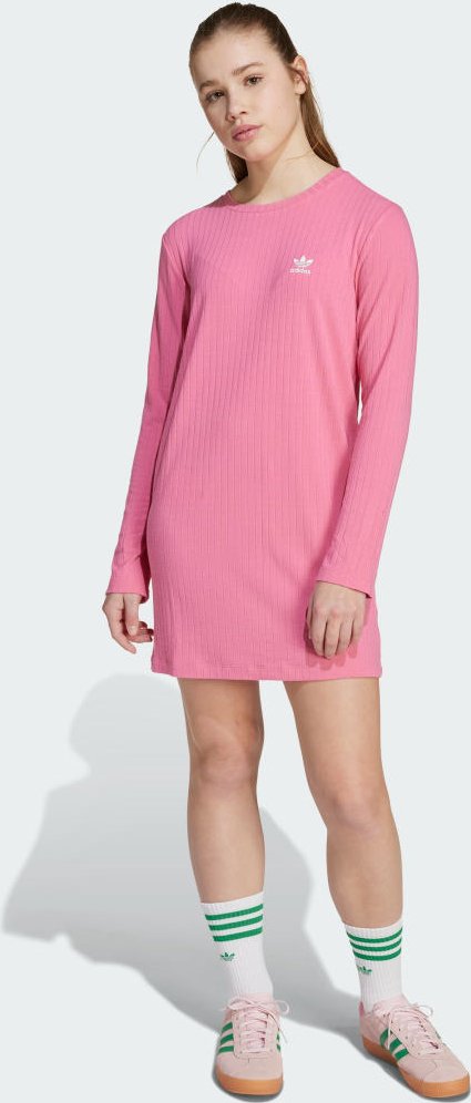 Wide Rib Long Sleeve Kleid für Kinder