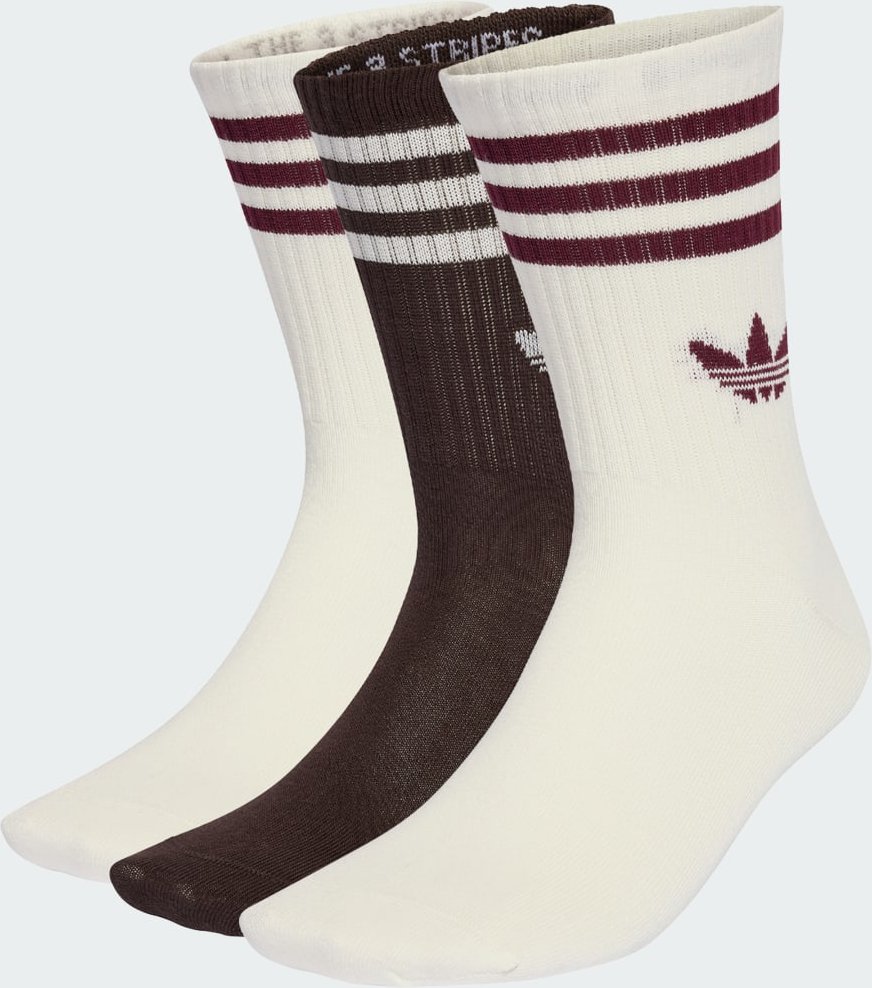 3-Streifen Crew Socken 3er-Pack