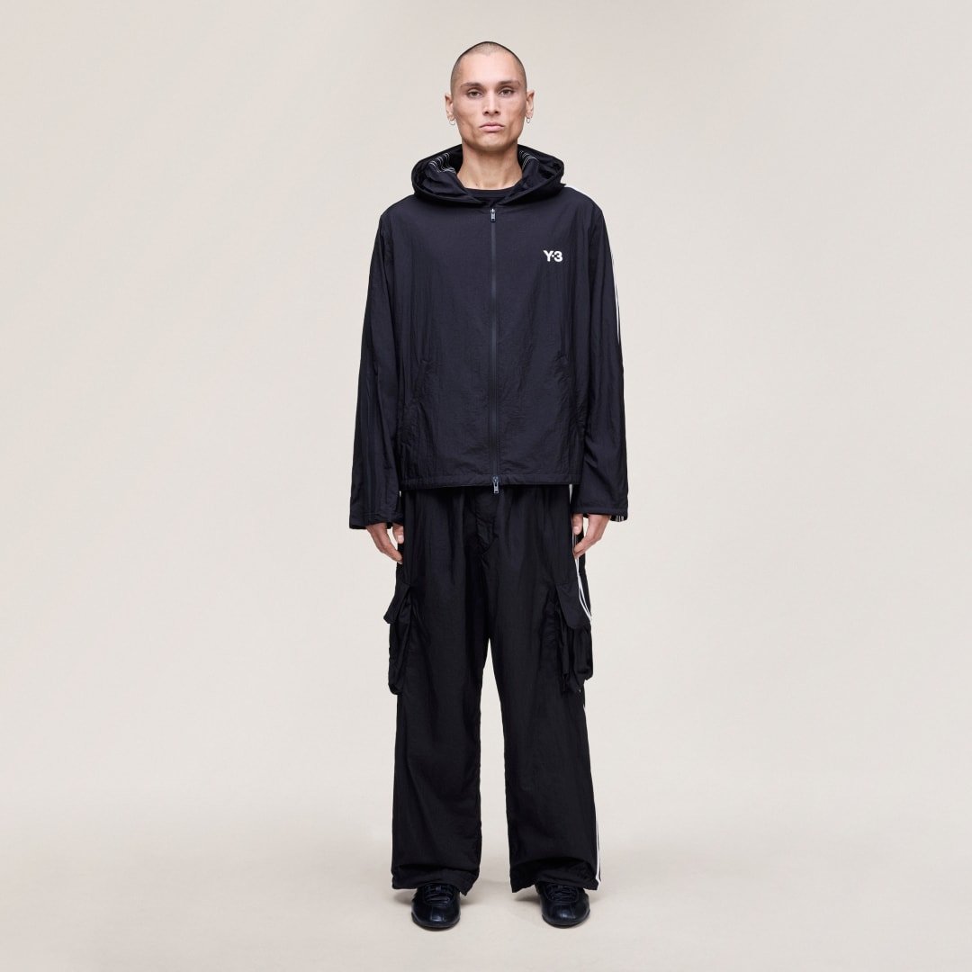 Y-3 NYLON WIRED 3-STREIFEN CARGOHOSE