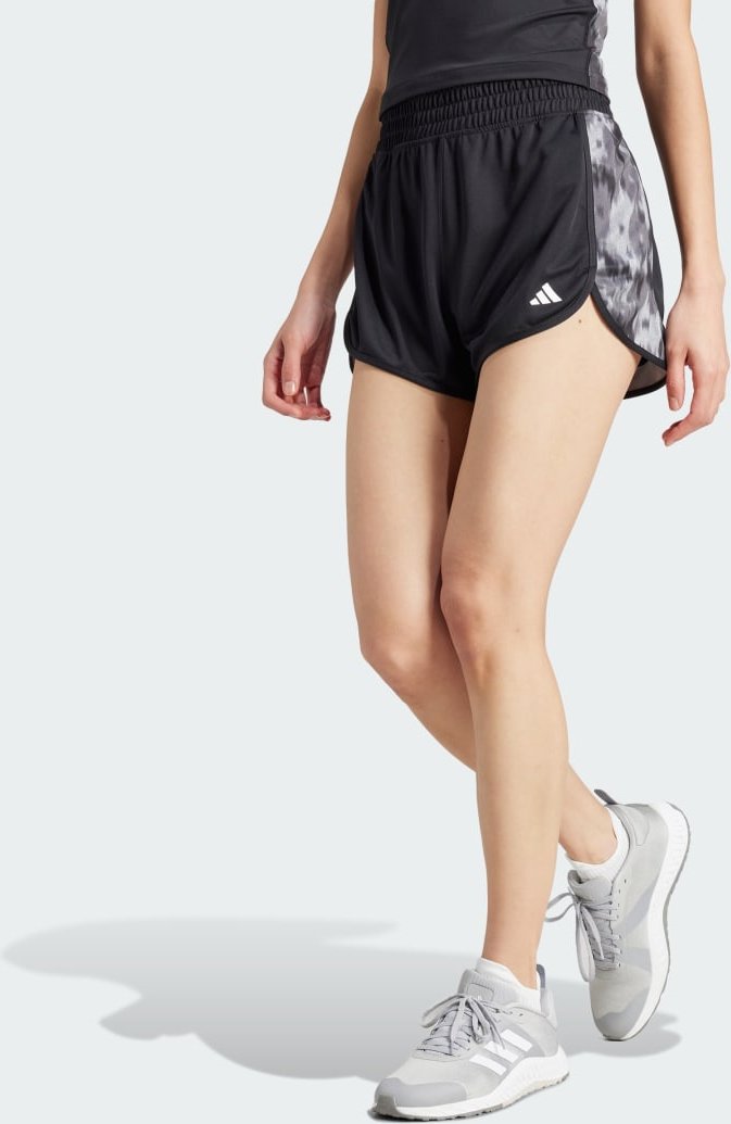 Pacer Training Essentials Allover Print Flower Tie-Dye Knit Shorts