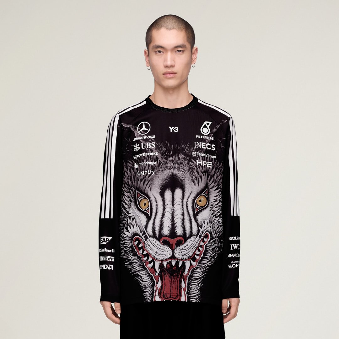 Y-3 MERCEDES DRIVER LANGÄRMELIGES JERSEY