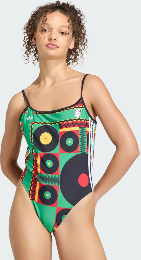 Jamaica x Bob Marley Originals Badeanzug, U-förmiger Rückenausschnitt