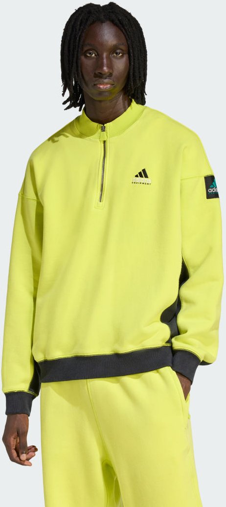 adidas Equipment Blocked Pullover, Reißverschluss bis zur Brust