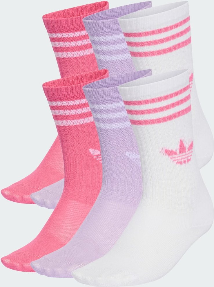 3-Streifen Kids Crew Socken 6 Para