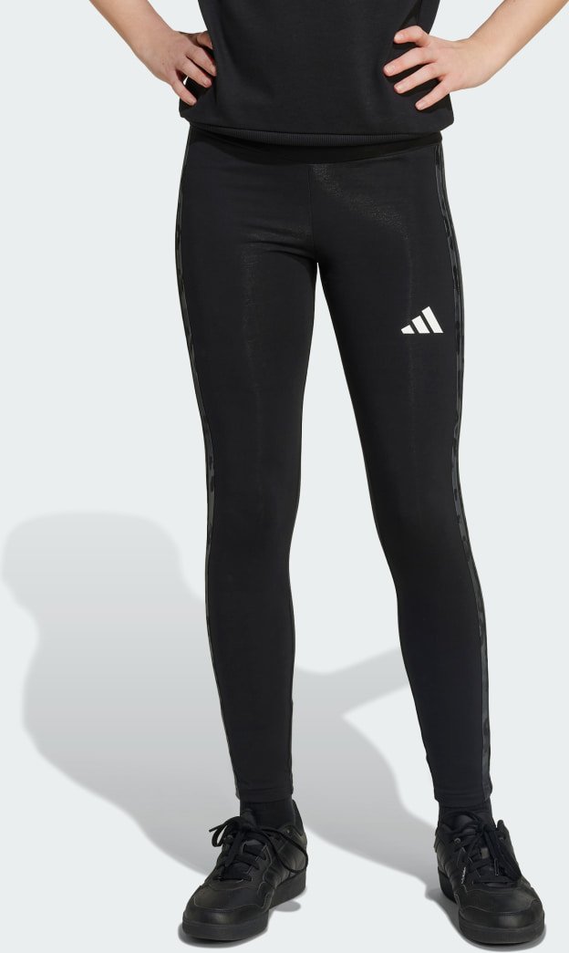 adidas Girls Animal 3-Stripes Single Jersey Kids Leggings