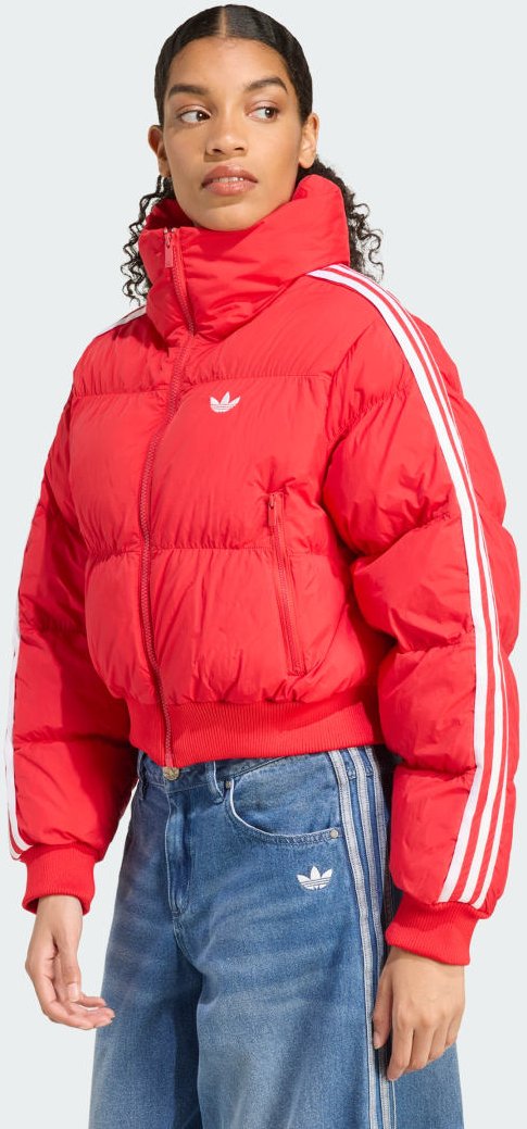 Adicolor Pufferjacke, Kunstdaunen, kürzer geschnitten