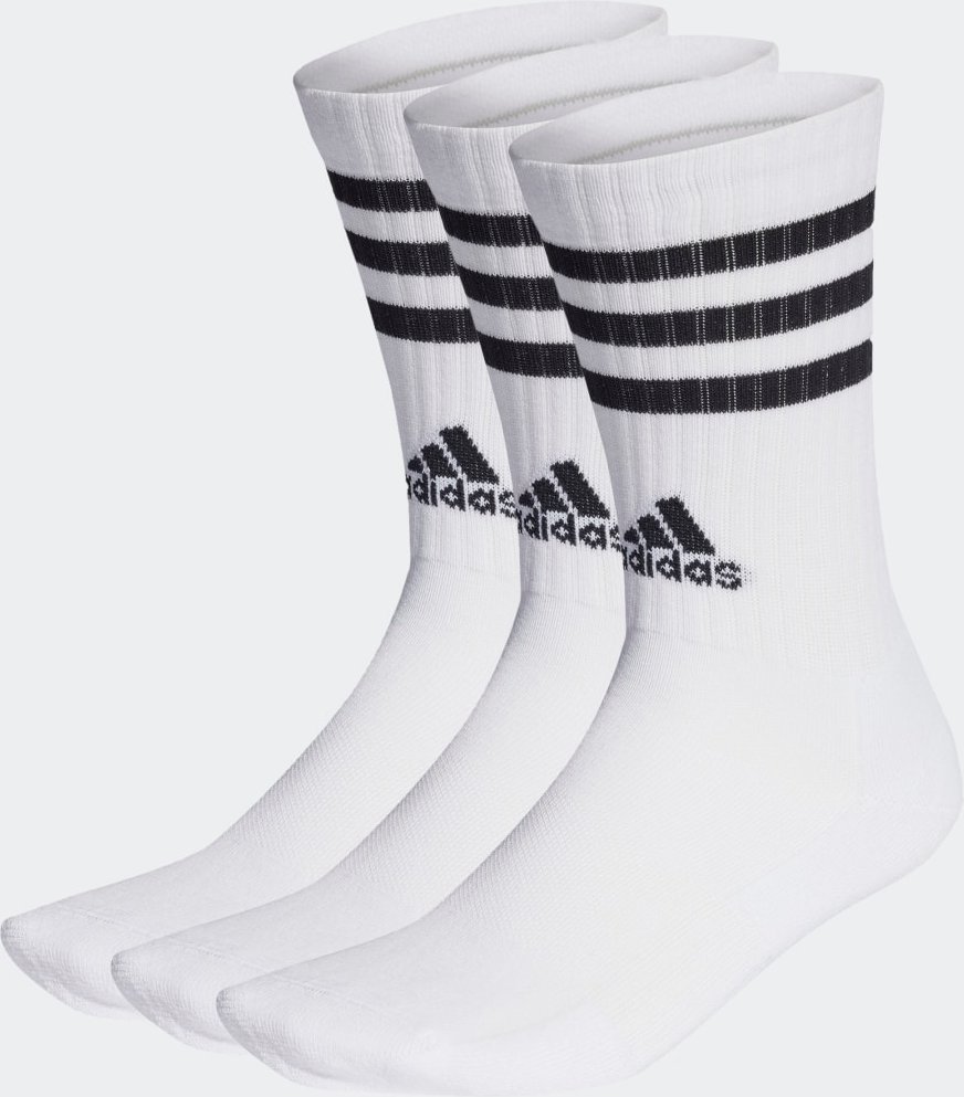 3-Streifen Cushioned Crew Socken, 3 Paar