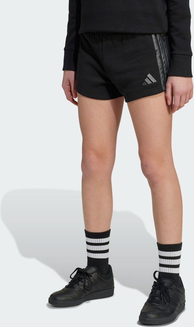 adidas Girls 3-Stripes Animal French Terry Shorts Kids