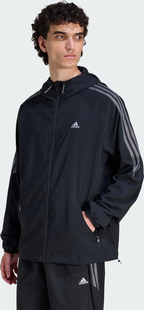 STRIPED REGULAR WINDRUNNER Jacke.
