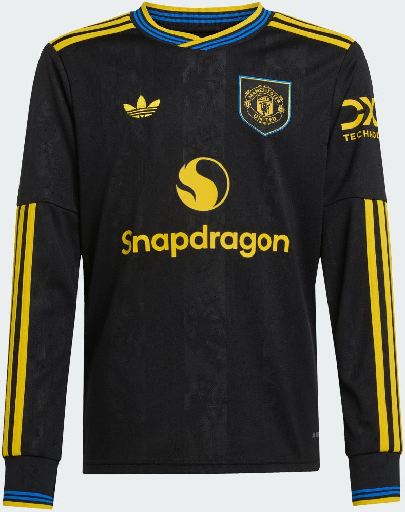 Manchester United 25/26 langärmeliges Ausweichtrikot für Kinder
