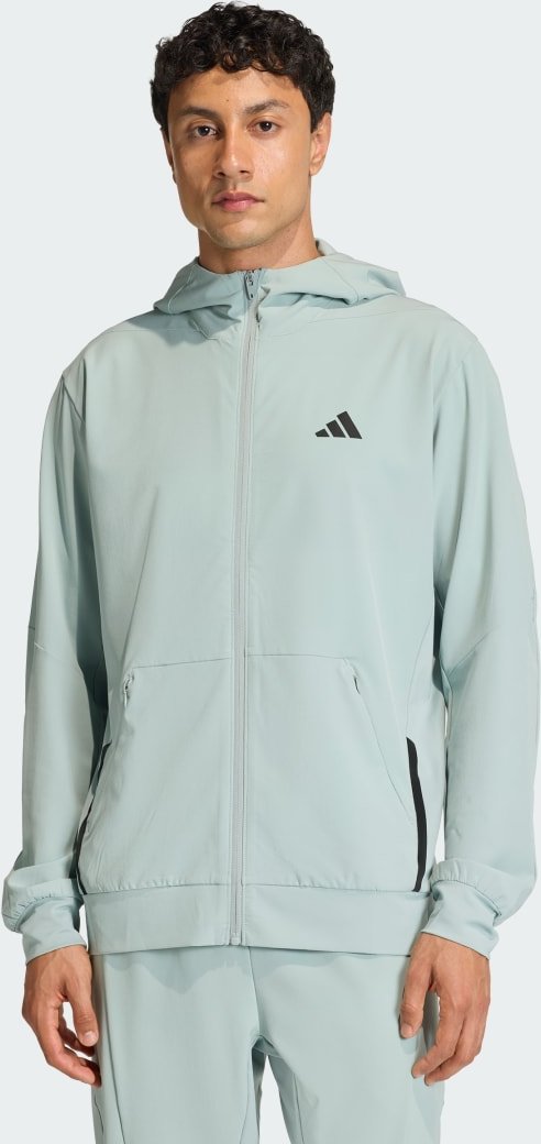 Thumbnail - D4T WORKOUT-HOODIE MIT DURCHGEHENDEM REISSVERSCHLUSS