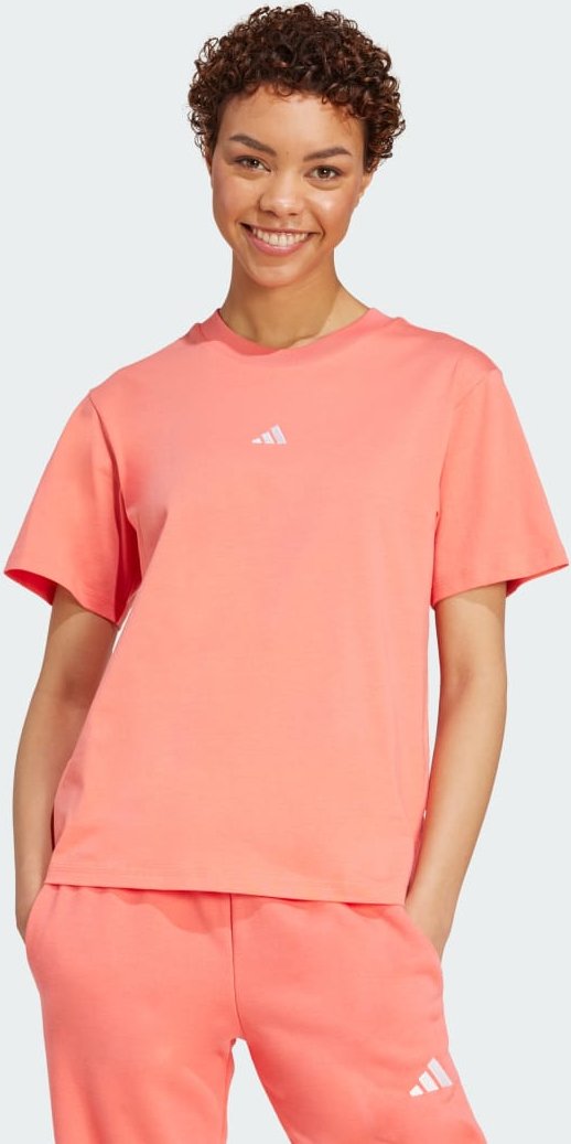 Essentials Baumwoll-T-Shirt, kleines Logo