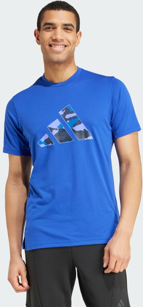 Train Essentials Camo Graphic Logo T-Shirt
