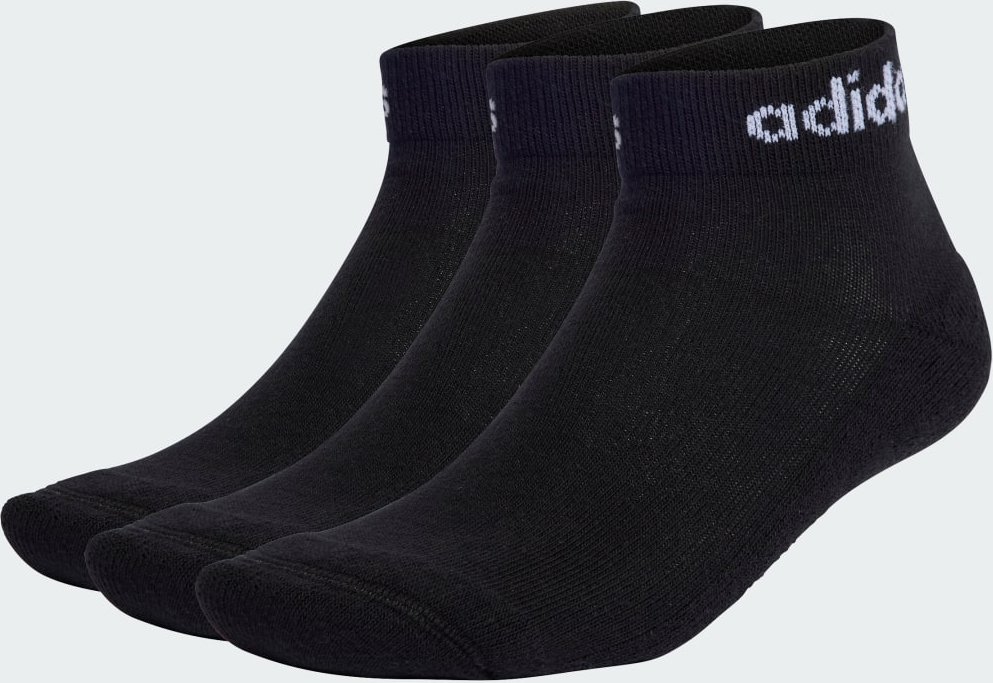 Linear Cushioned Ankle Socken, 3 Paar