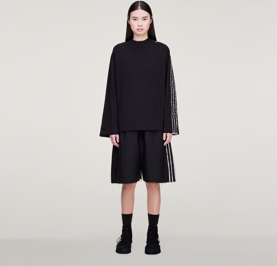 Y-3 SPORT UNIFORM RAW CUT 3-STREIFEN SHORTS