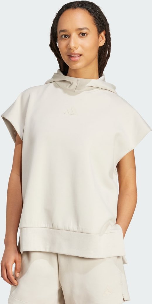 Soft Lux Lockerer ärmelloser Hoodie