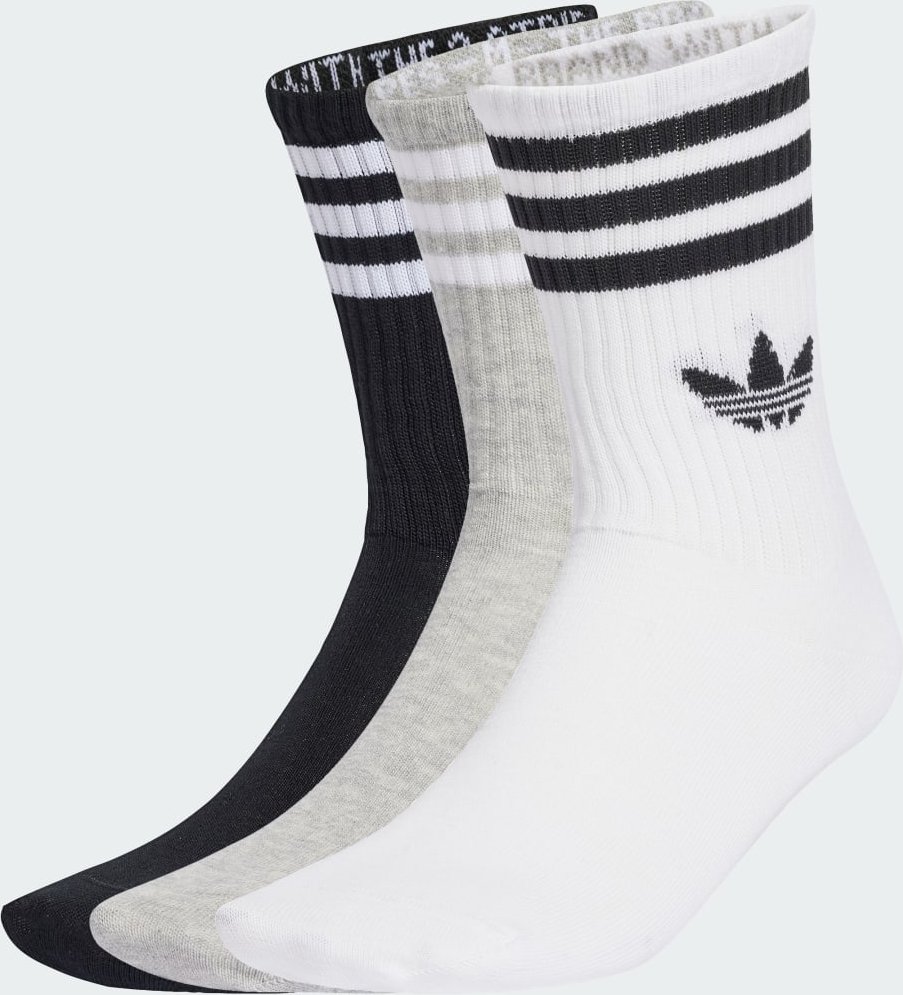 3-Streifen Crew Socken 3er-Pack