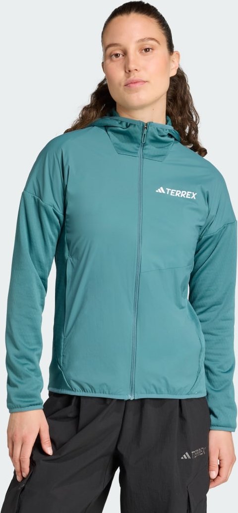 Terrex Xperior Climawarm+ Wind Light Fleece Kapuzenjacke
