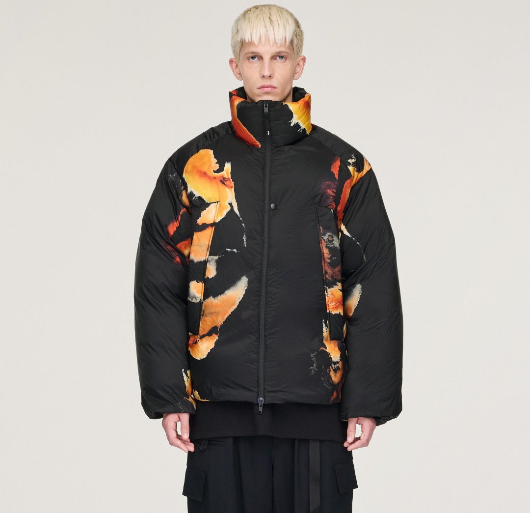 Y-3 AOP Puffer Jacke