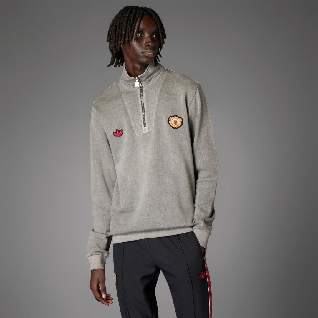Manchester United Terrace Icons Half-Zip Oberteil