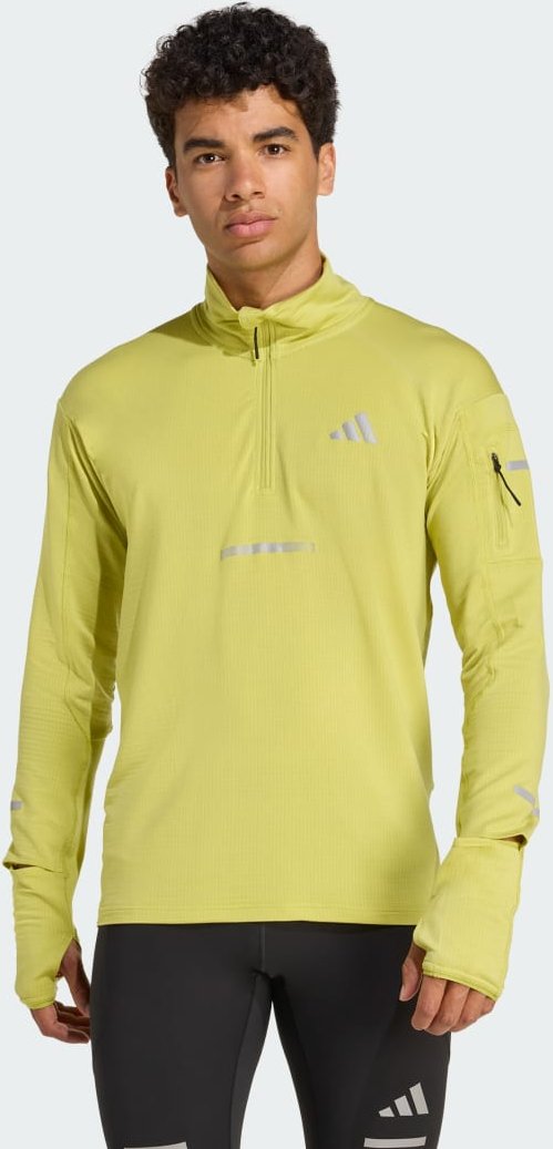 Thumbnail - Adi365 Running CLIMAWARM+ Laufshirt mit Reißverschluss bis zur Brust