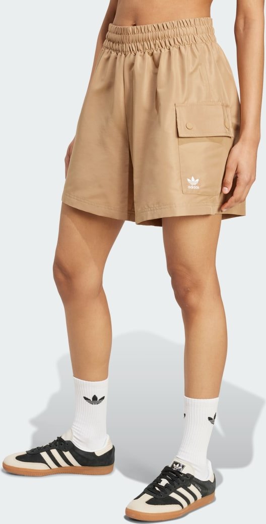 Essentials Woven High-Waist Cargoshorts