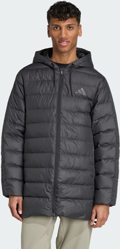 Thumbnail - Essentials CLIMAWARM 3-Streifen Light Daunenparka mit Kapuze