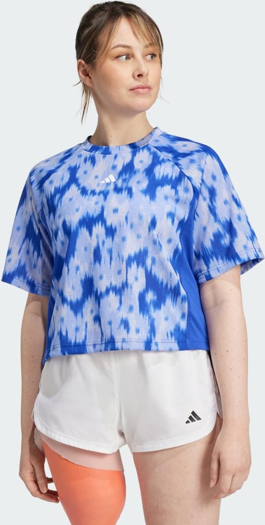 Train Essentials Allover Print Flower Tie-Dye Shirt