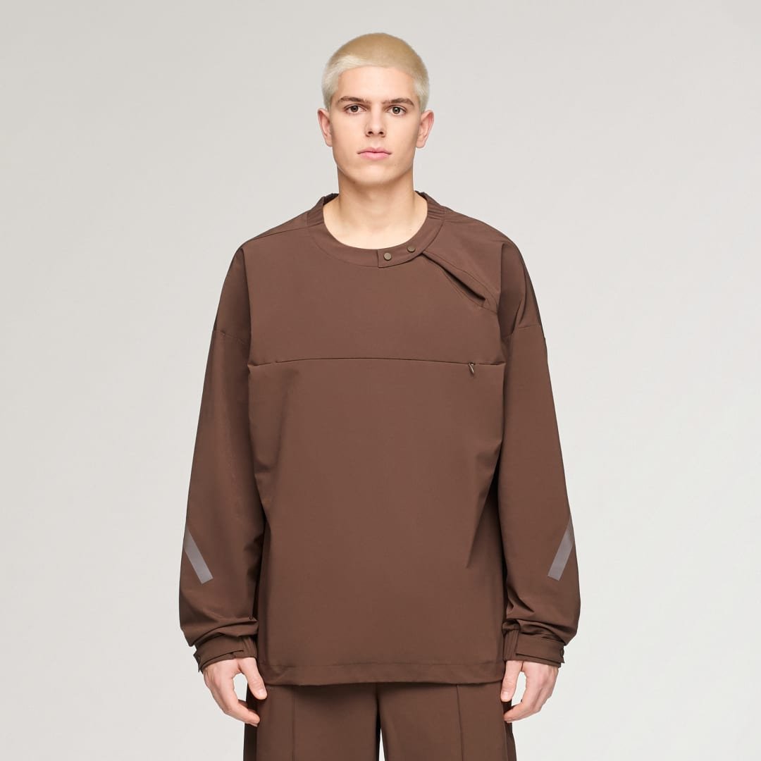 adidas x entire studios Z.N.E. Uniform Trainingsjacke aus gewebtem Material mit Reißverschluss bis zur Brus