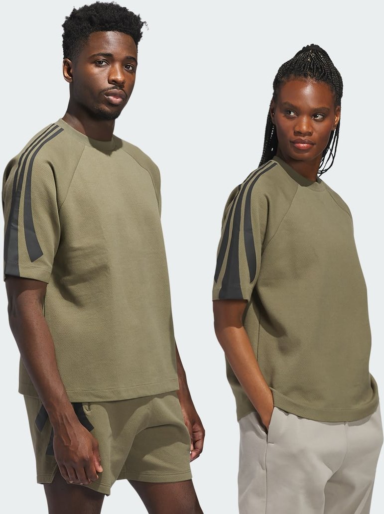 adidas Basketball kurzärmeliges Sweatshirt (genderneutral)