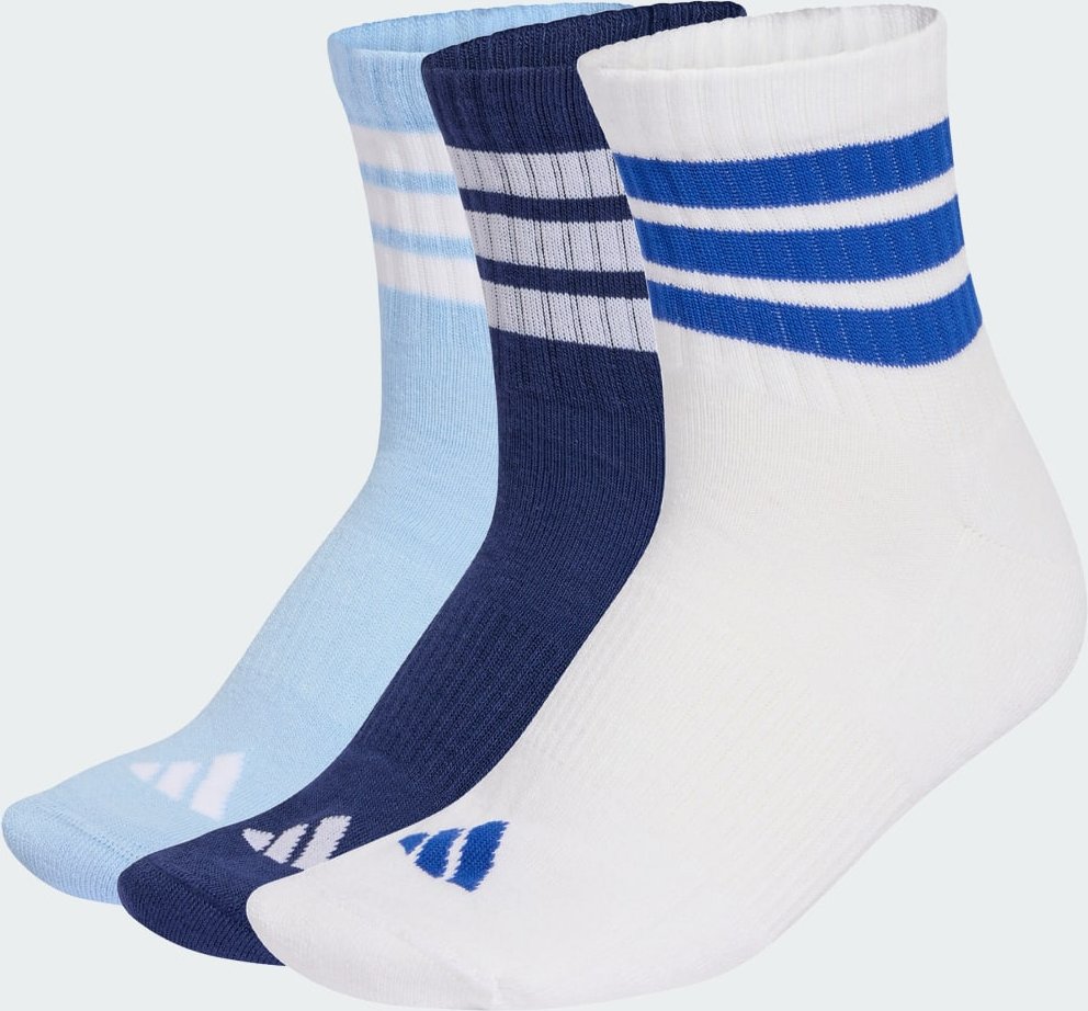 3 STREIFEN CUSHIONED SPORTSWEAR MID CUT SOCKEN, 3ER-PACK
