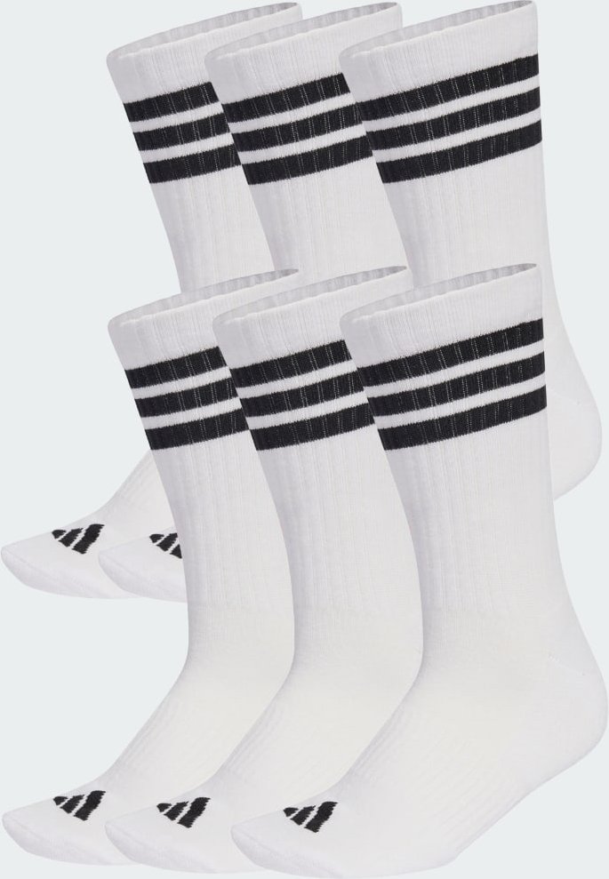Thumbnail - 3-Streifen Essentials Cushioned Crew Socken 6er-Pack