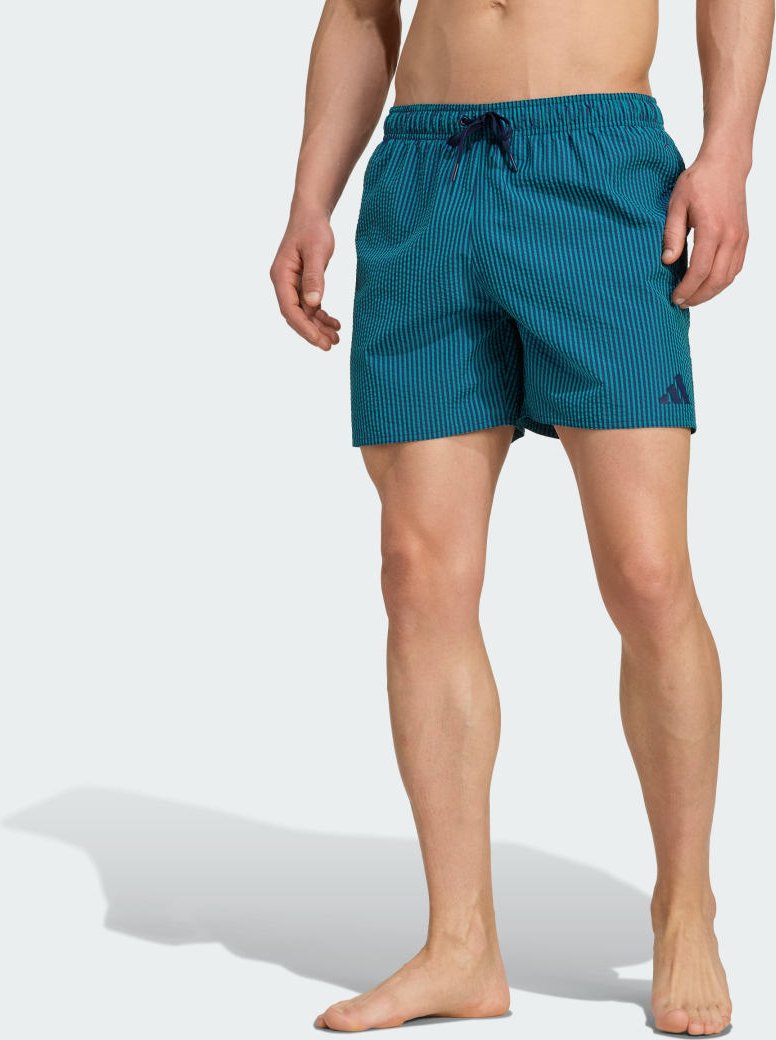 Thumbnail - Seersucker Gestreifte Badeshorts 5 Zoll